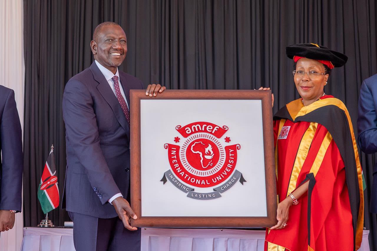 President Ruto awards charter to AMREF International University