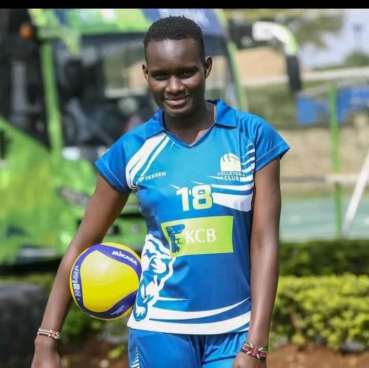 Former Kesogon Mixed School student and rising volleyball star Brigit Otuva joins KDF