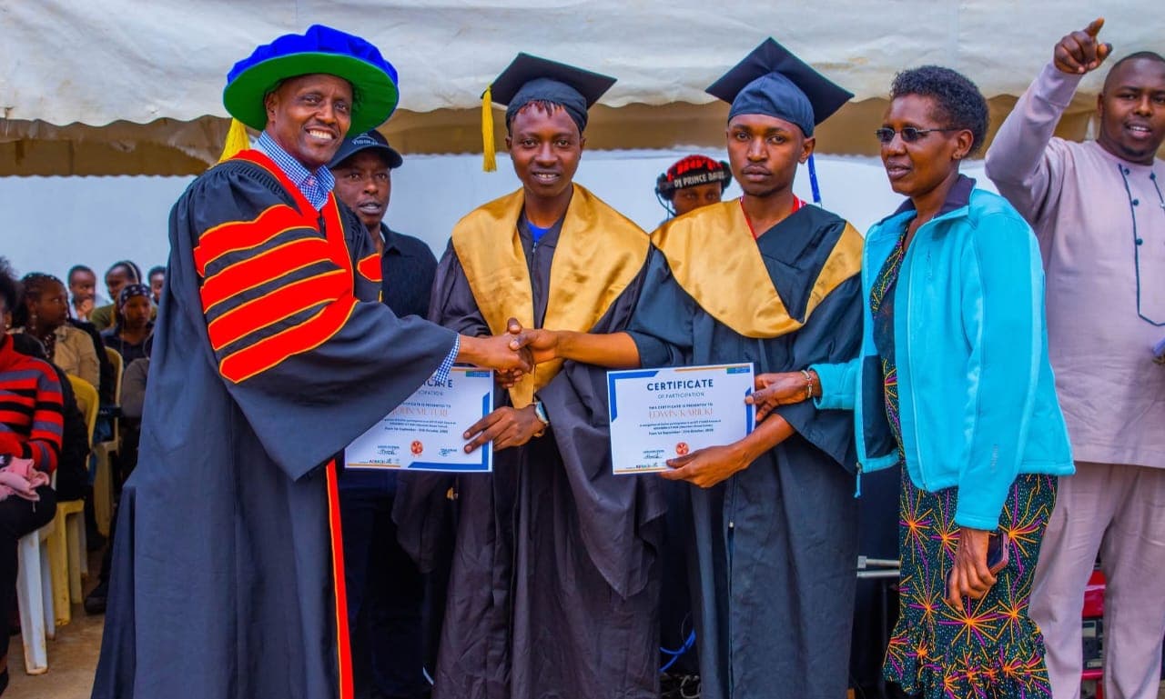 Kiambu youth excel in ICT Jitume Training as 54 graduate in Ndumberi