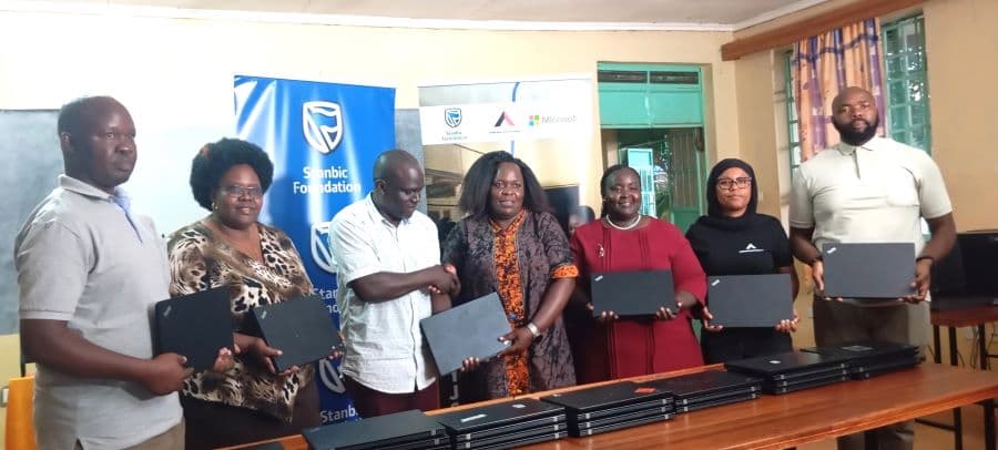Vihiga VTCs to benefit as Stanbic Foundation donates 40 laptops