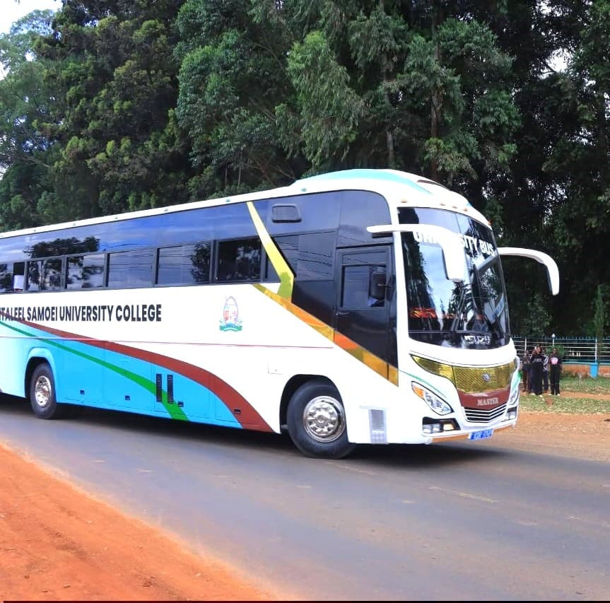Koitaleel Samoei University College unveils new institutional bus to boost student transport
