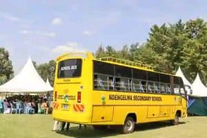 Kanduyi MP hands over 51-seater bus to St Thadeus Ndengelwa Secondary in Bungoma image 1