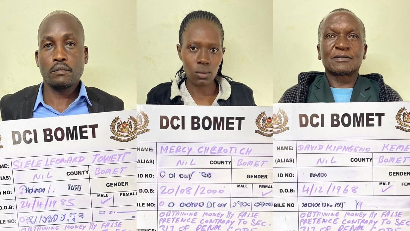 Four suspects arrested in KSh40M fake TSC jobs scam spanning multiple counties