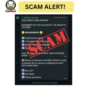 KNEC warns public against scammers offering to alter KCSE grades image 1
