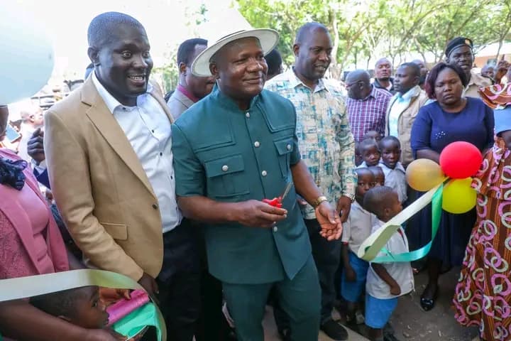Governor Barasa commissions new ECDE block at Ebusambe Primary School