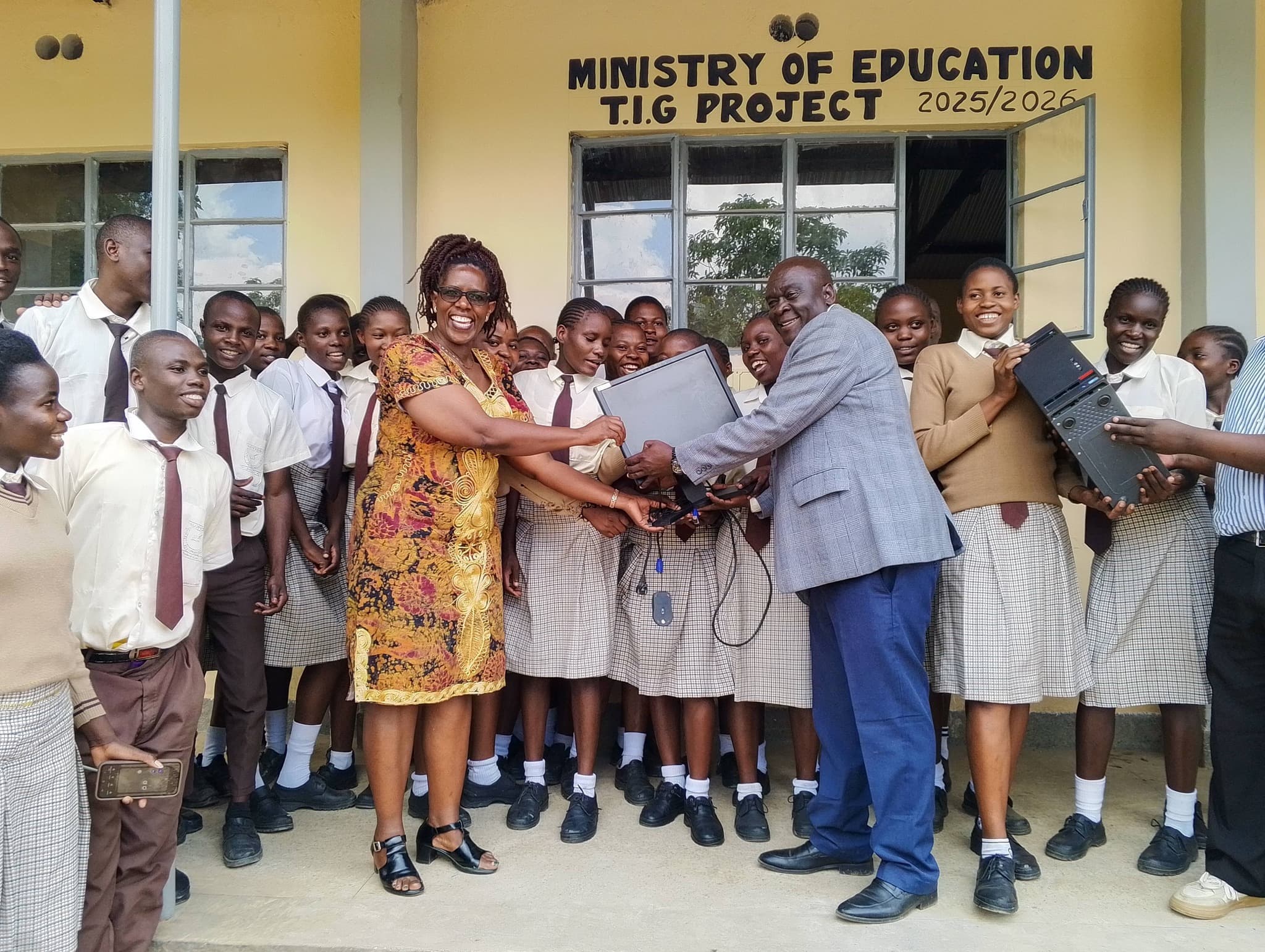 Kakamega’s Manyonje School receives ICT boost after Shambarere Poly computer donation