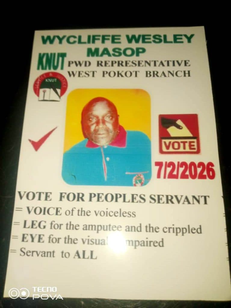 Wycliffe Mosop seeks to defend his KNUT PWD Representative seat in West Pokot image 1