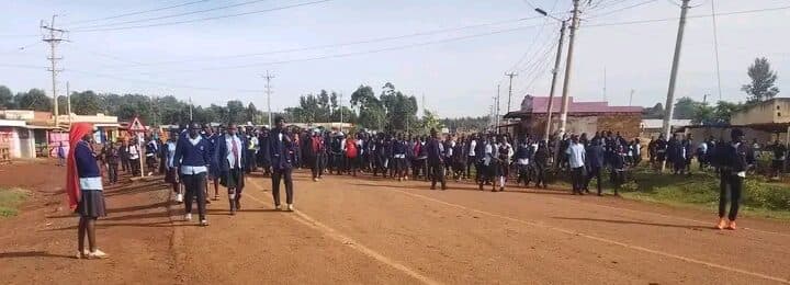 Trans Nzoia’s Matumbei Secondary erupts as students protest over poor facilities, missing food