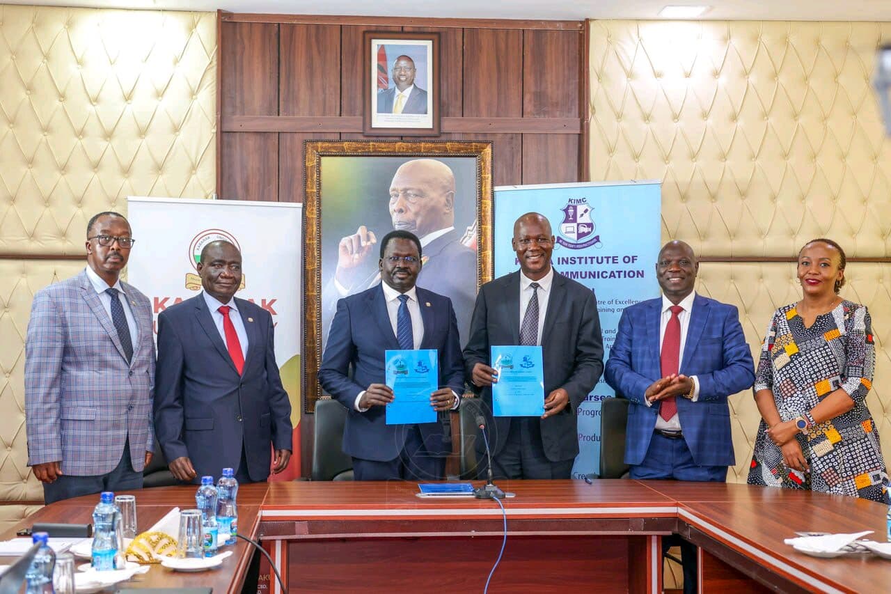 KIMC, Kabarak University seal deal to fast-track diploma holders into degree programmes