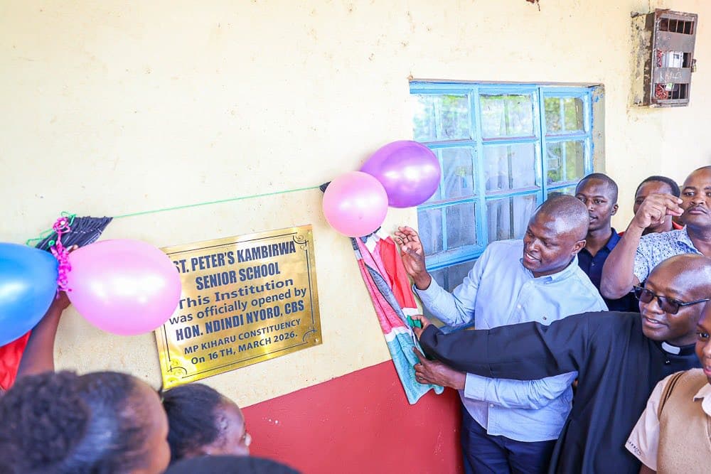Ndindi Nyoro commissions new senior school to ease congestion