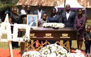 Thousands mourn as retired principal Fredrick Ngumbi laid to rest in Machakos image 1