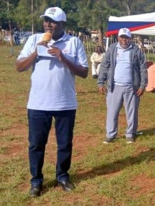 MONAKIHINYE Chairman, Moi Nyeri Complex School Principal Mr. Vincent Mwangi.