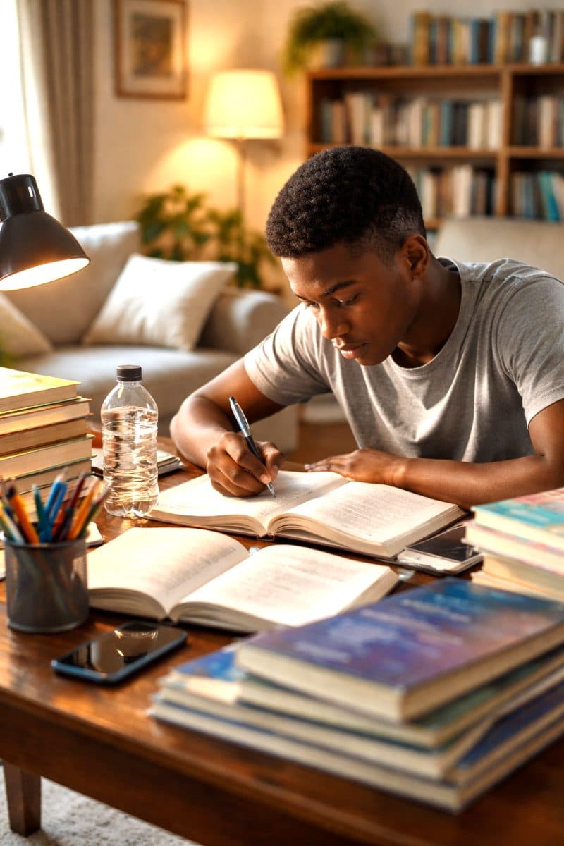 Half-term break or book marathon? A grandfather watches learning in action