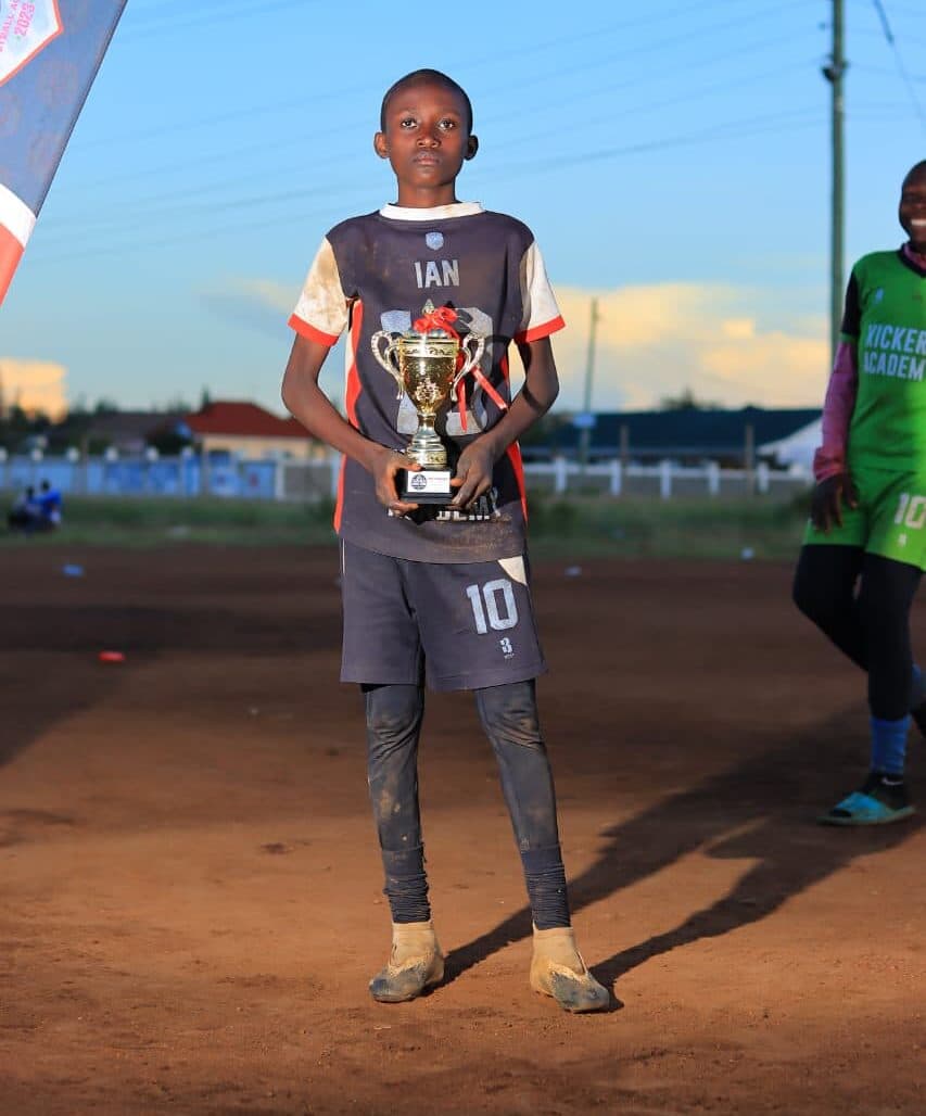 Kiambu Grade 9 boy with a promising football career shines despite school fee struggles