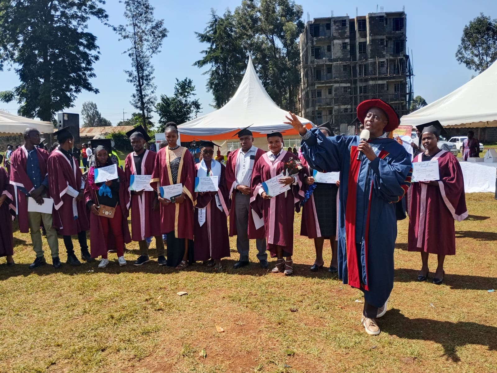Over 350 Kiambu youths graduate as MP Machua reaffirms commitment to job creation and education