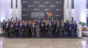 Parallels between the Africa Forward Summit and heads of state summit in Fathers of Nations set book image 2