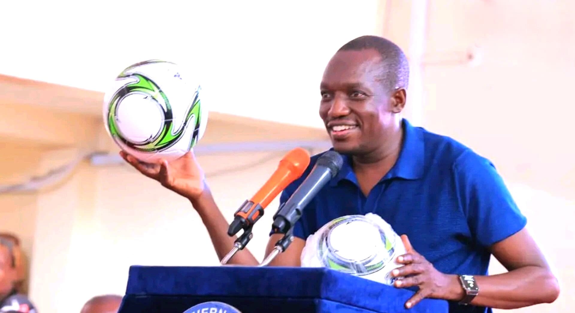 Kisii Governor buys 5 balls for each of the 1,102 primary schools to boost sports