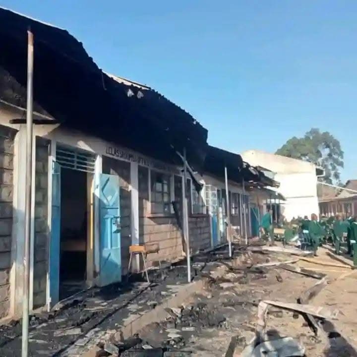 A school in Bomet loses store, classrooms in early morning fire