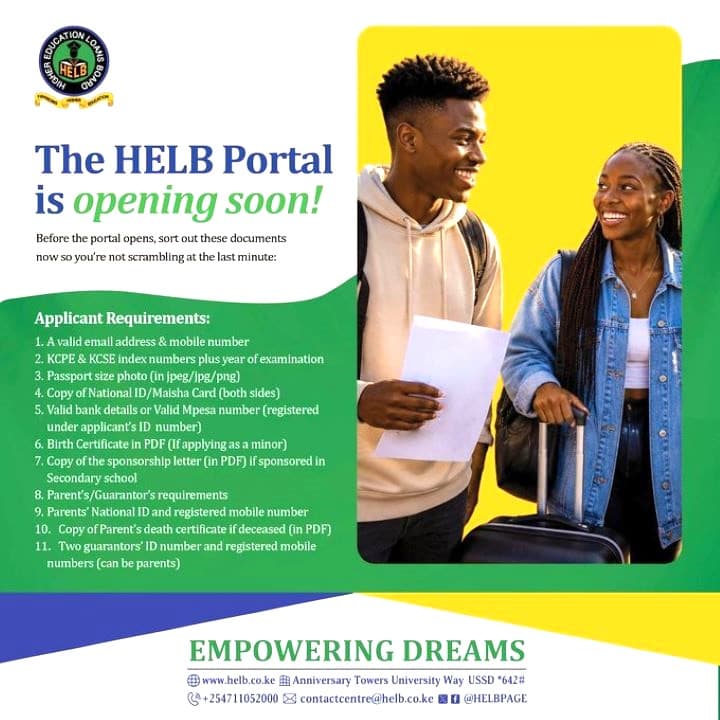 HELB releases guidelines for first-time applicants ahead of portal opening