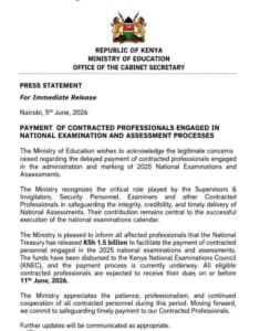 Treasury releases Ksh 1.5Bn payment for 2025 KCSE examiners image 1