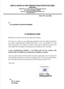 Kakamega ECDE teachers suspend strike as conciliator steps into gratuity row image 1