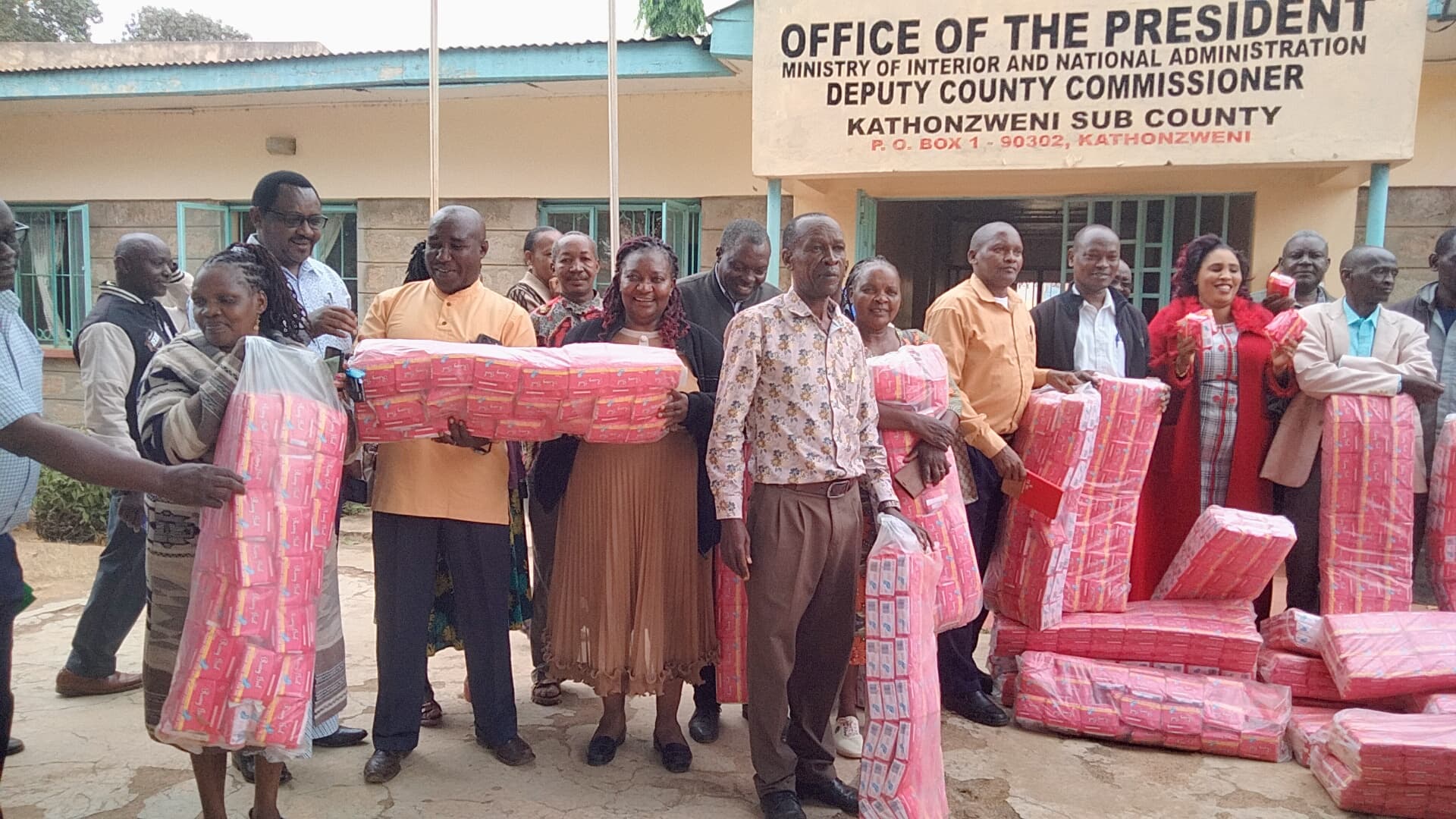 NGAAF donates 20,000 sanitary pads to 95 primary schools in Kathonzweni to boost girls’ education