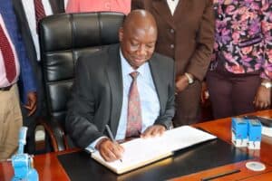 Dr John Odhiambo assumes leadership at Kisumu National Poly after Catherine Kelonye’s retirement image 1