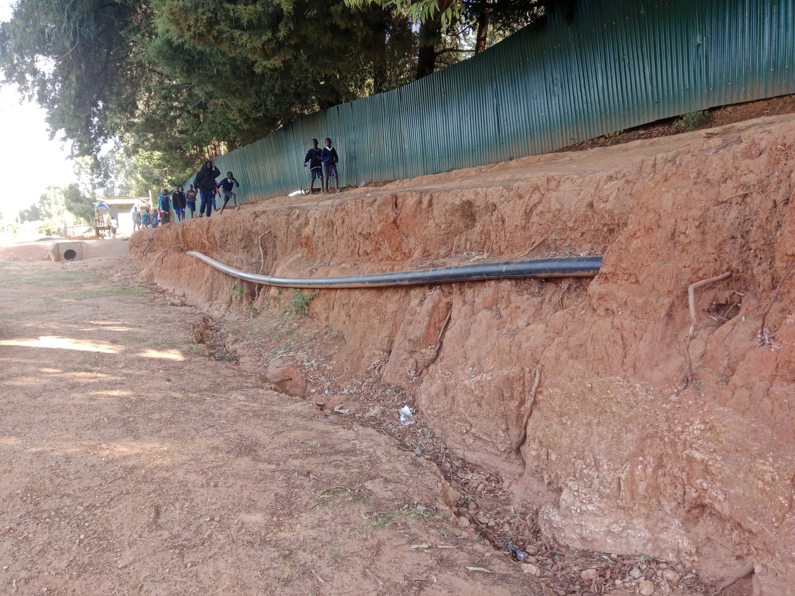Gulley erosion threatens Nasokol Girls Secondary School fence