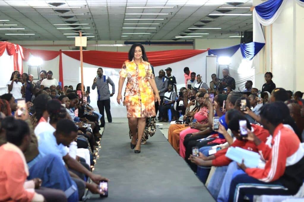 Nairobi Woman Rep Passaris steals the show in student-designed outfit at NITA Skills Show image 1