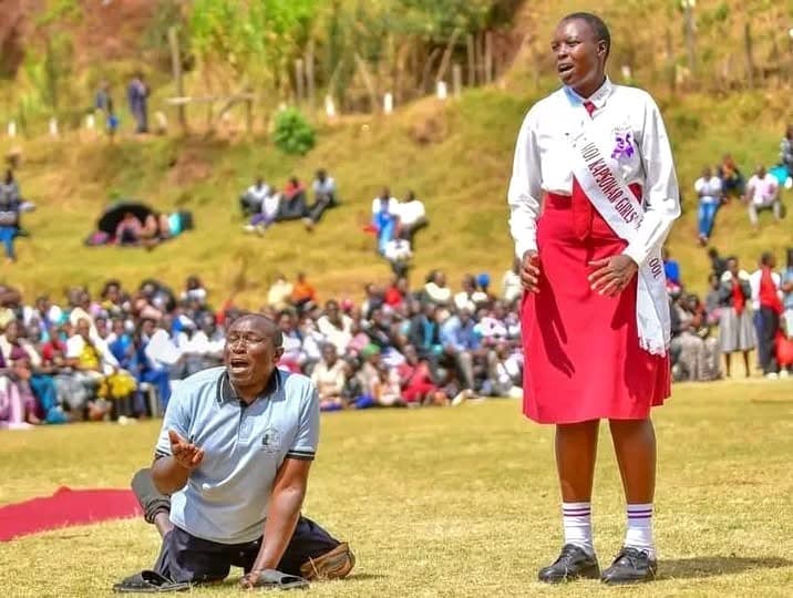 Moi Kapsowar Girls student’s tribute to disabled father moves Kenyans