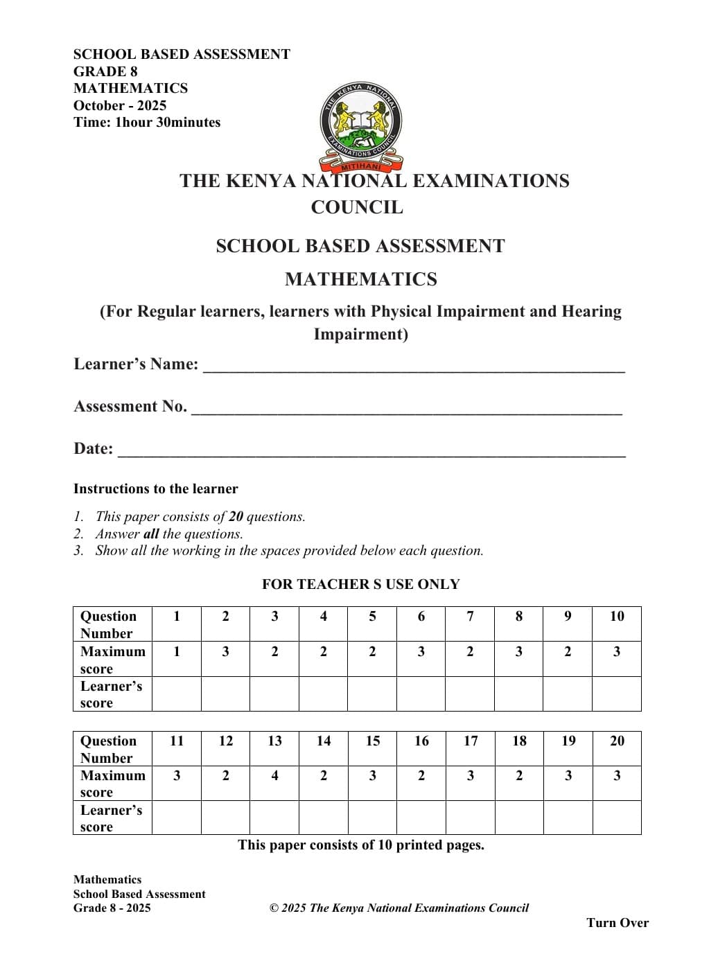 KNEAC Bill proposes major shift in how Kenyan learners are assessed
