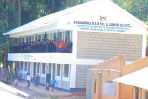 Nyamaruma Primary School storey class rooms that were built through NG- CDF money. Photo Enock Okong'o