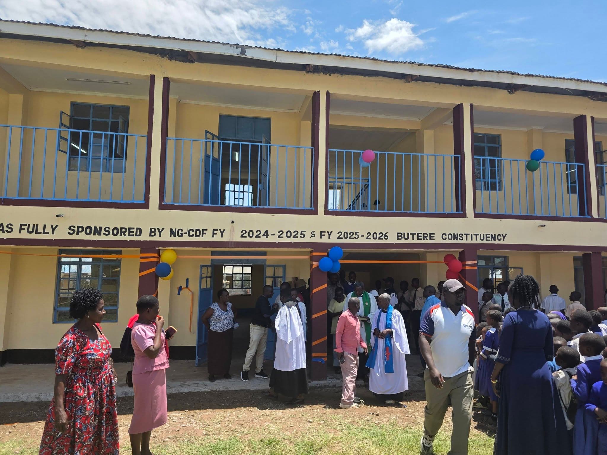 Butere MP commissions 8-classroom storey block at Imanga Senior School