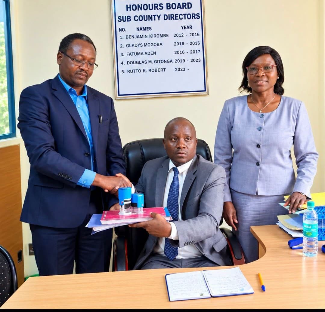 Olima Kelvin assumes role as new TSC Director in Baringo North