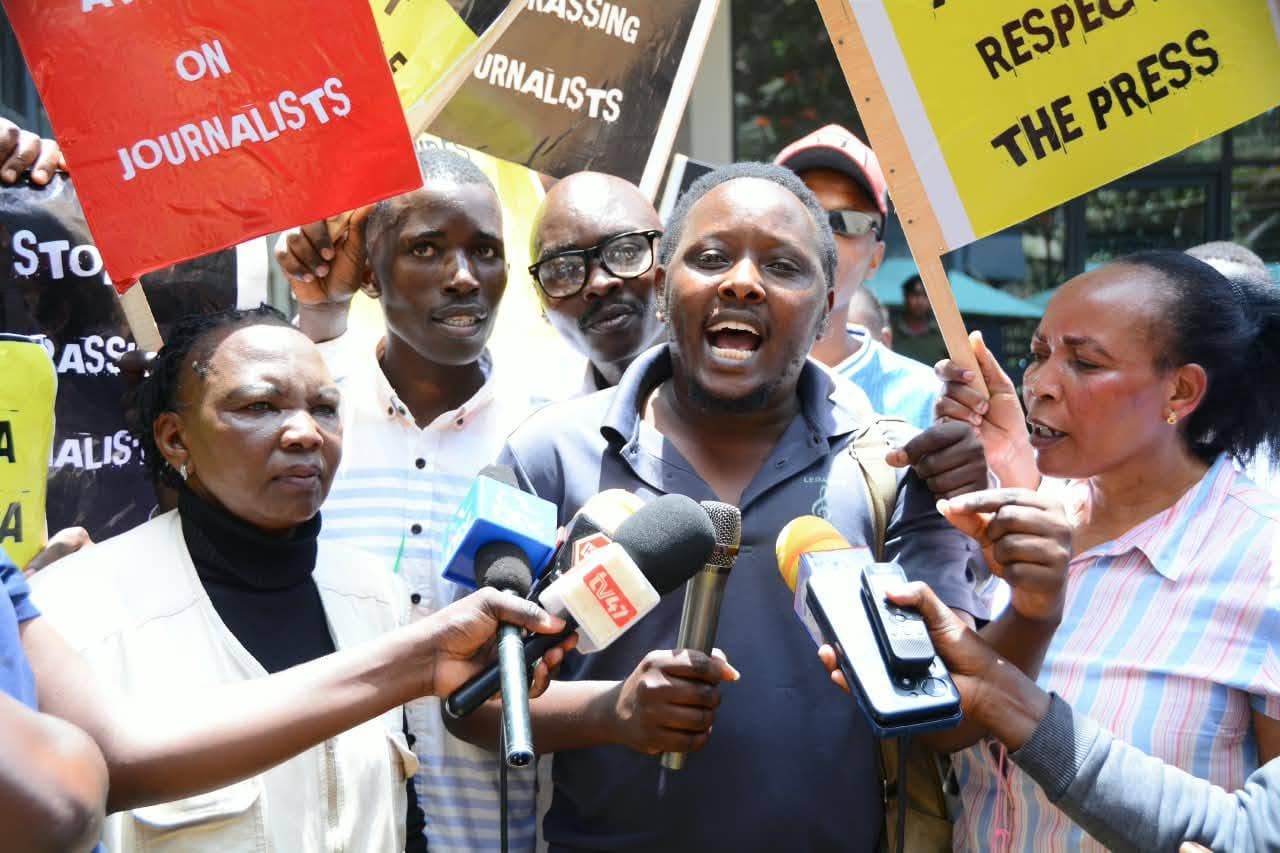 Meru journalists protest alleged assault of K24 reporter, demand action against county official