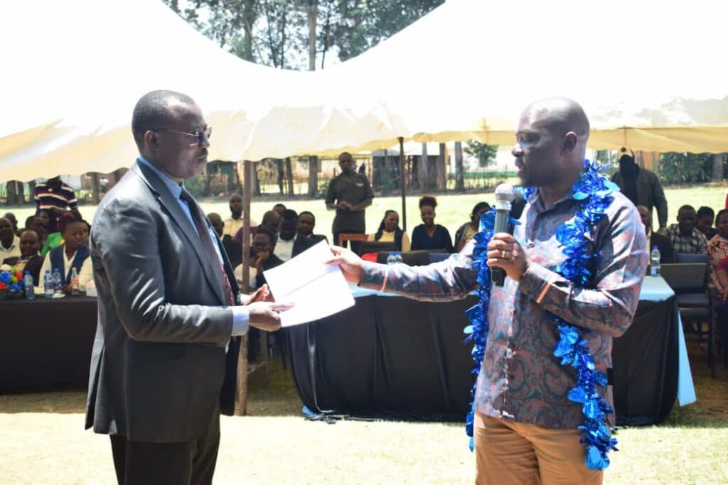 Saboti MP takes bursary cheques to polling stations to support needy students image 1