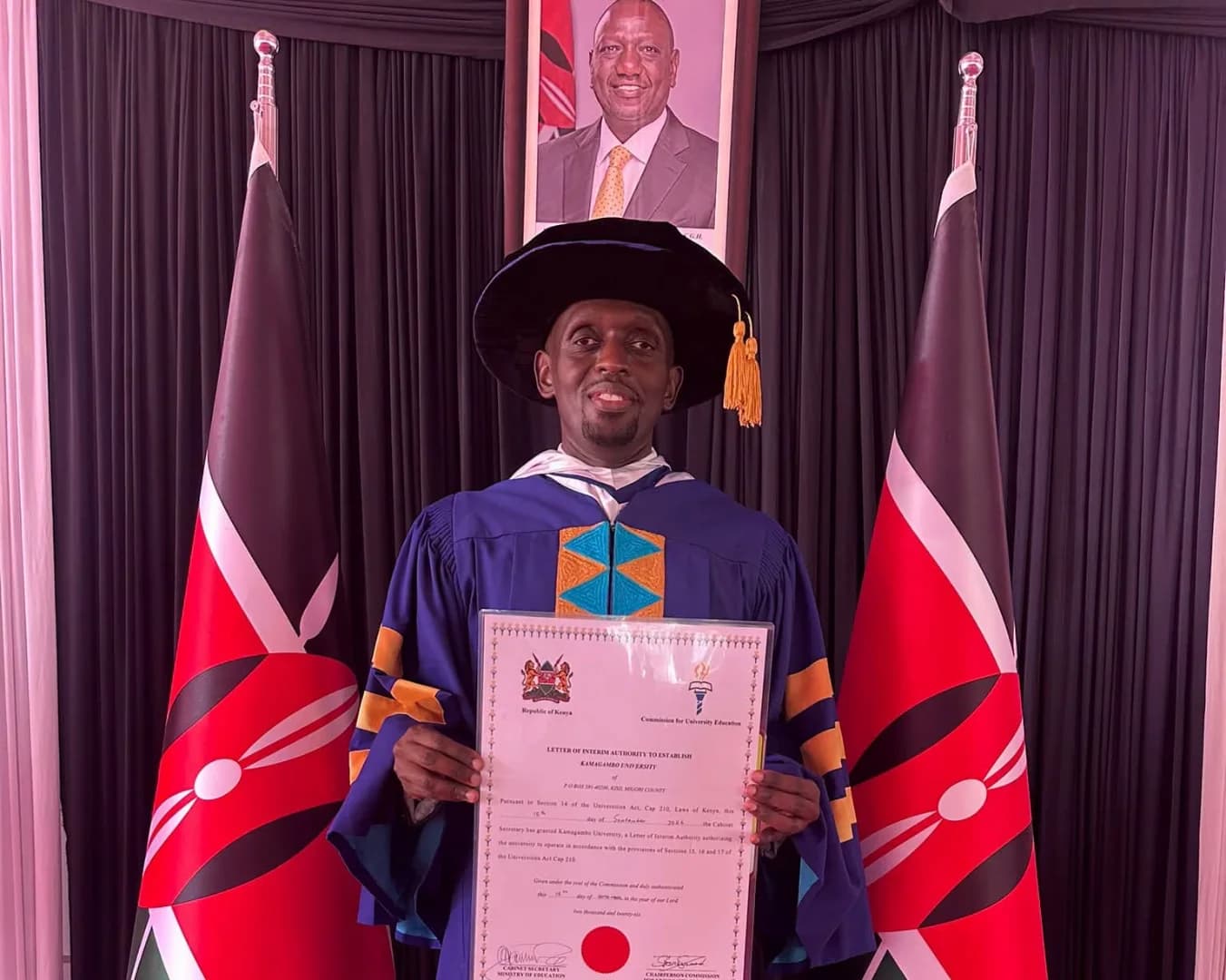 Meet Prof. Rei Towet Kesis, Vice Chancellor of the newly commissioned Kamagambo University