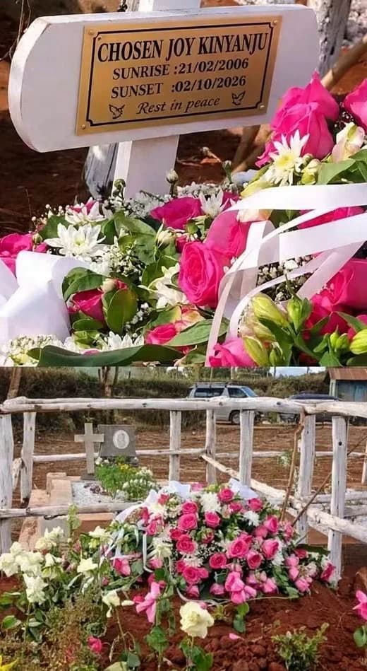 Tears as Multimedia University student Chosen Joy Kinyanjui is laid to rest after Salama crash