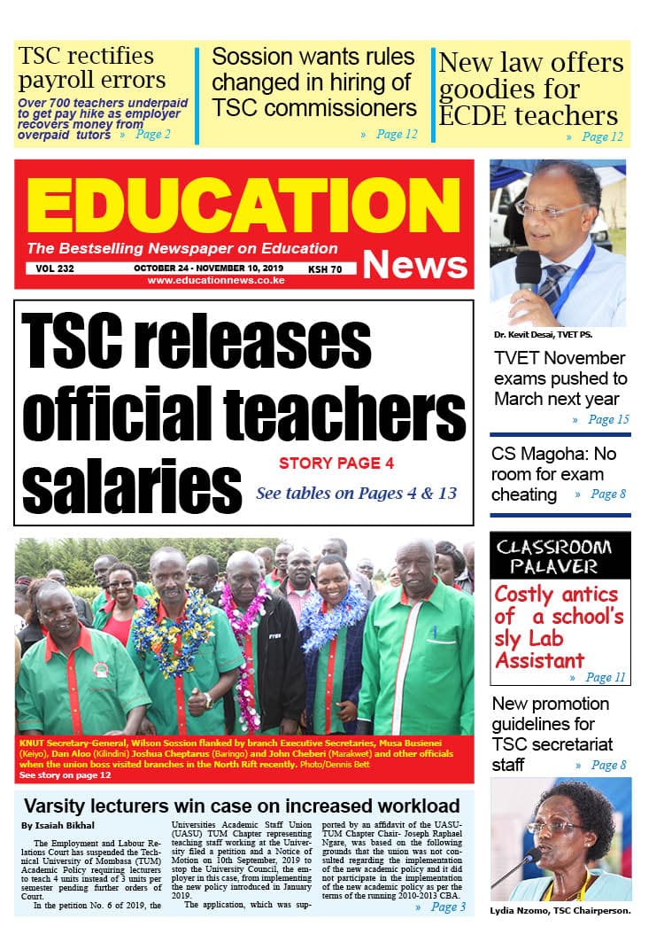 TSC releases new salary scales
