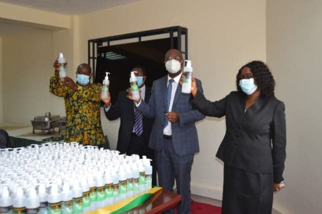 SEKU produces sanitizers ahead of reopening