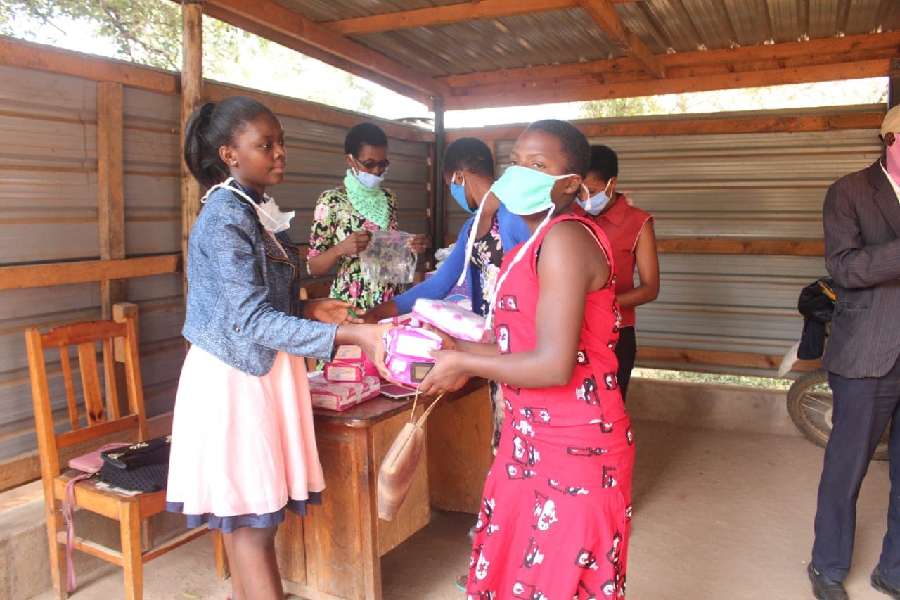 15-year-old girl donates sanitary towels to her peers in Mwingi
