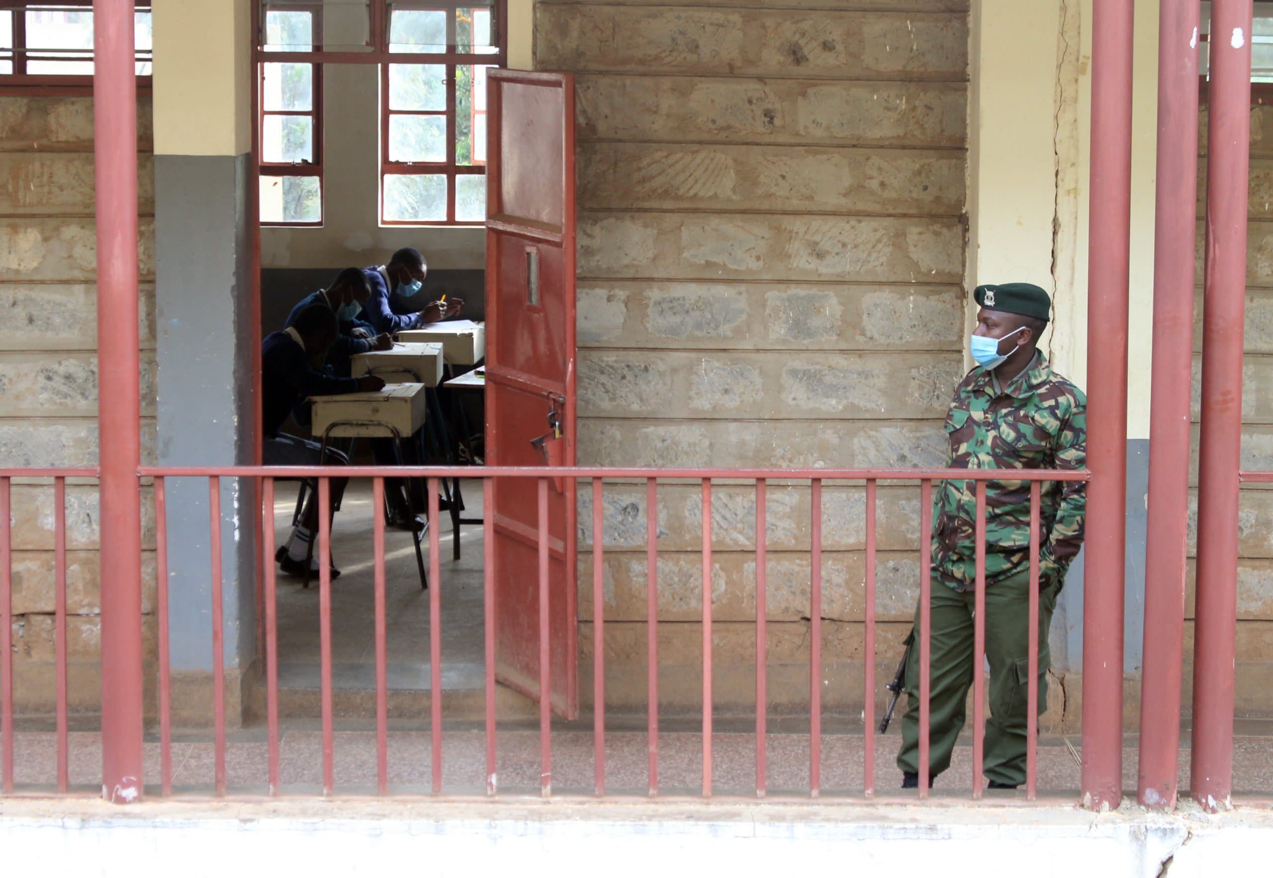 Teachers marking KCSE exams in Moi Girls Nairobi strike