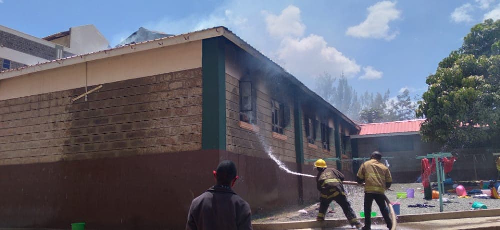 Makueni school dormitory razed down by fire