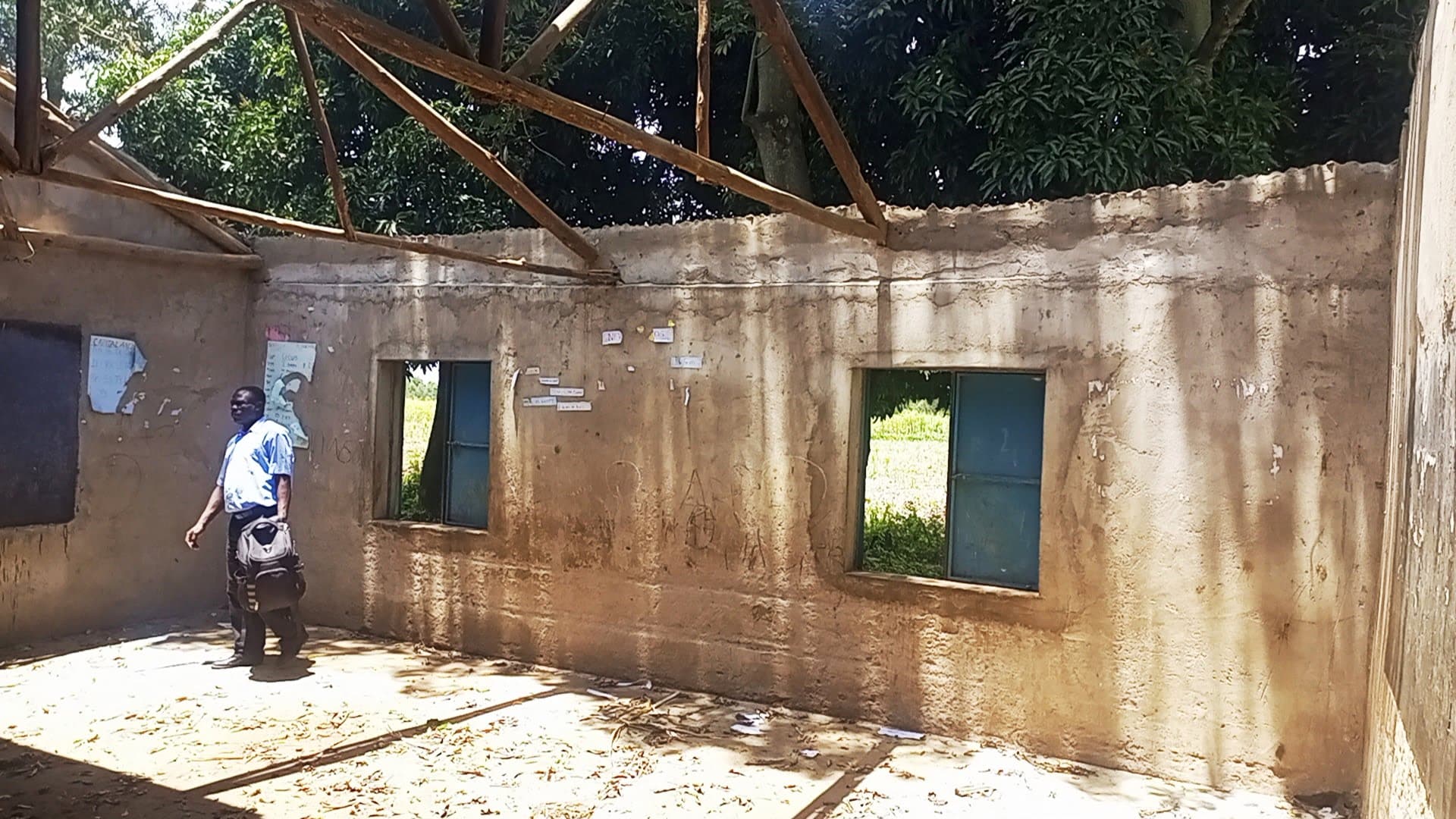 Head teacher appeals for help after winds destroy classes