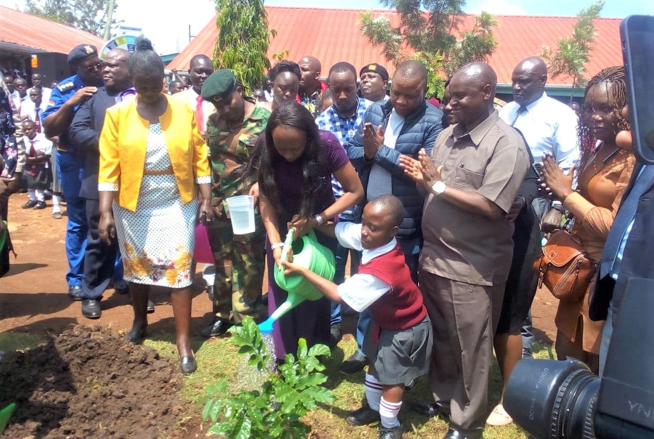 Ruto’s daughter, Charlene leads Kisumu schools in planting trees