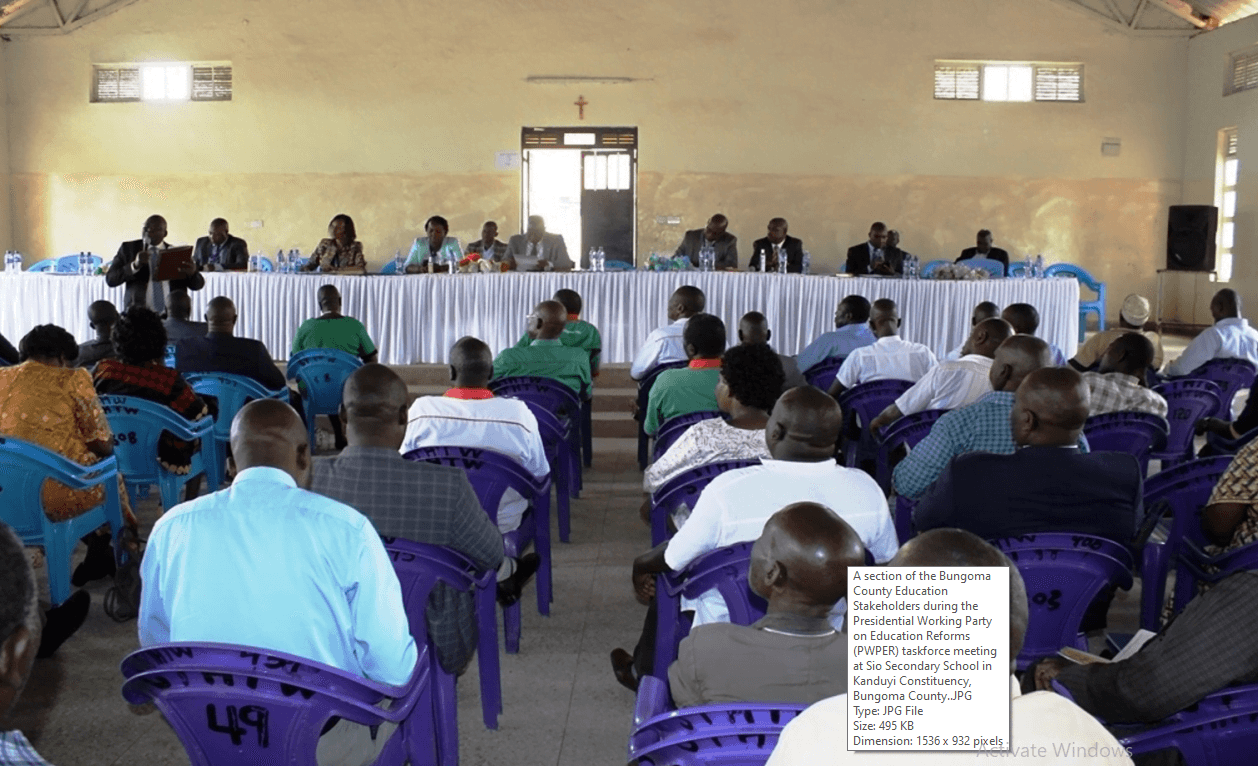 Bungoma residents air views on education reforms to CBC taskforce