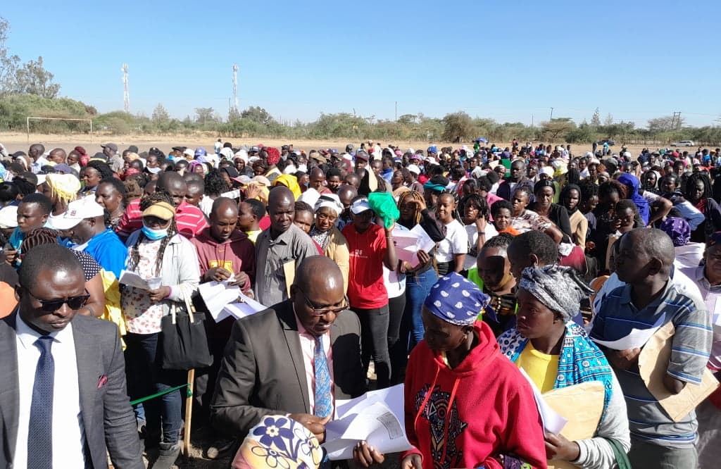 Parents turn up in masses for share of Ksh 50M bursary funds