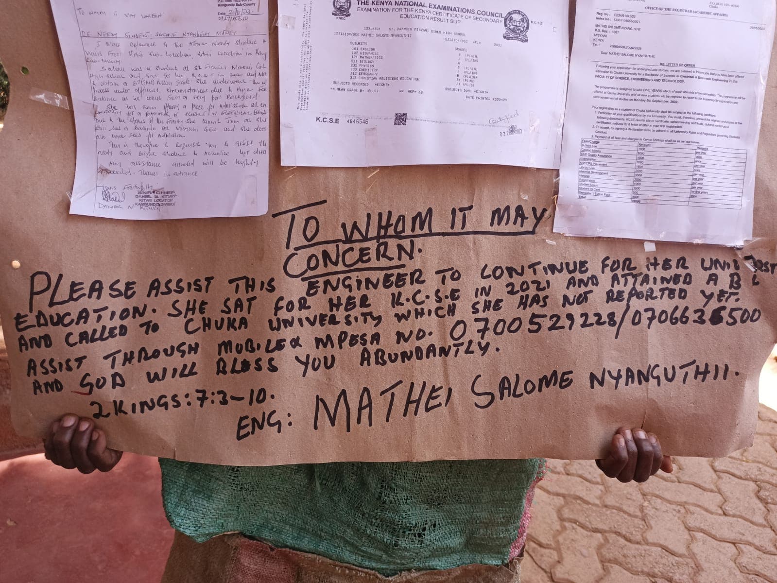Man roams town in rags seeking school fees for daughter image 2