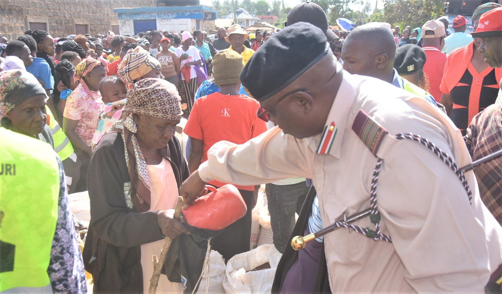 Boost for starving Juja students, residents as MP distributes relief food
