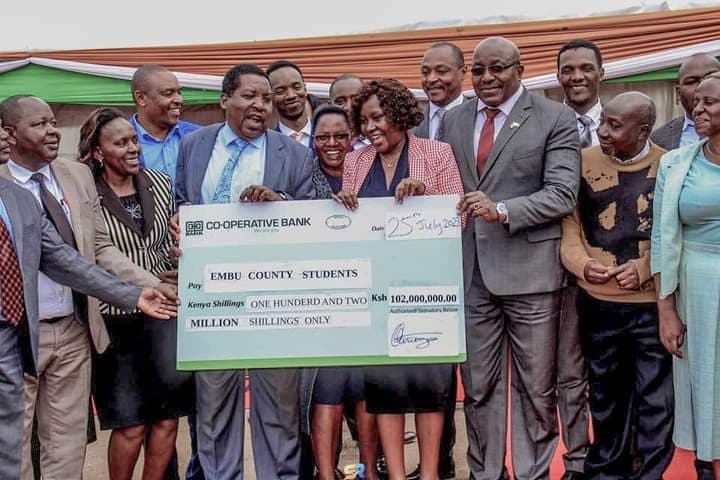 Embu governor disburses bursary worthy Sh 102 million